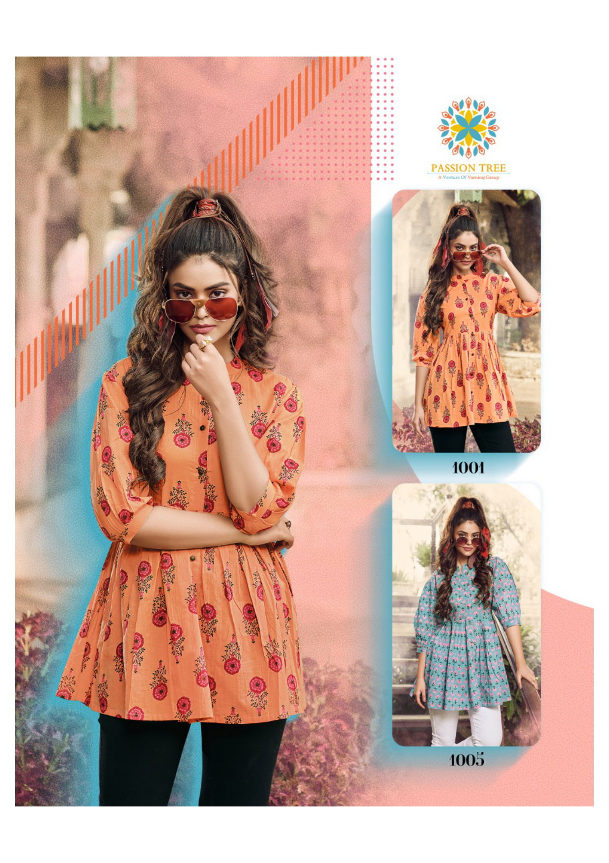 Flair Cotto Vol 1 By Passion Tree Cotton Printed Wholesale Ladies Top
